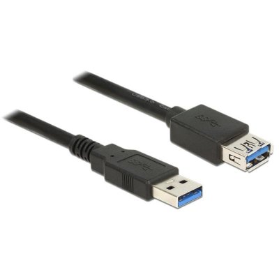DELOCK  85056 c&acirc;ble USB 2 m USB 3.2 Gen 1 (3.1 Gen 1) USB A Noir