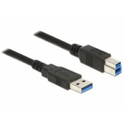 DELOCK  85068 c&acirc;ble USB 2 m USB 3.2 Gen 1 (3.1 Gen 1) USB A USB B Noir
