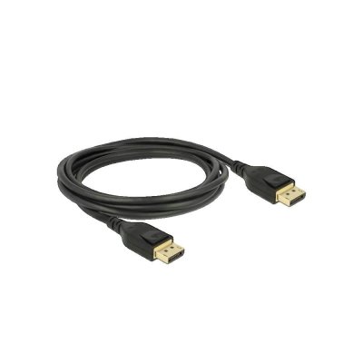 DELOCK  85661, 3 m, DisplayPort, DisplayPort, M&acirc;le, M&acirc;le, Or