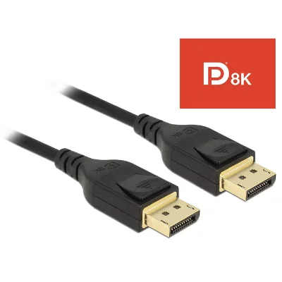 DELOCK  85663, 5 m, DisplayPort, DisplayPort, M&acirc;le, M&acirc;le, Or