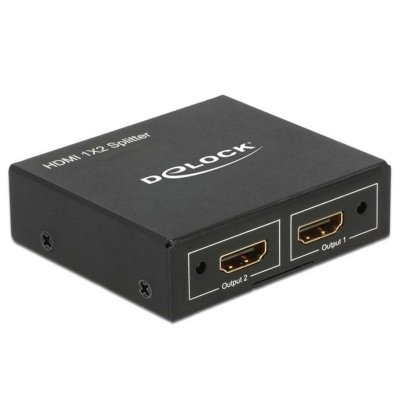 DELOCK  87701 r&eacute;partiteur vid&eacute;o HDMI 2X HDMI