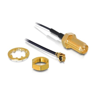 DELOCK  88379 C&acirc;ble d'antenne WLAN iPEX m&acirc;le vers SMA Femelle 0,4 m