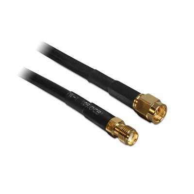 DELOCK &nbsp;88445 C&acirc;ble 5m SMA Prise m&acirc;le/Femelle Noir