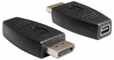 DELOCK  Adaptateur DisplayPort M vers Mini DisplayPort F Noir
