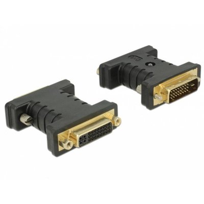 DELOCK  Adaptateur DVI 24+1 m&acirc;le vers DVI 24+5 femelle