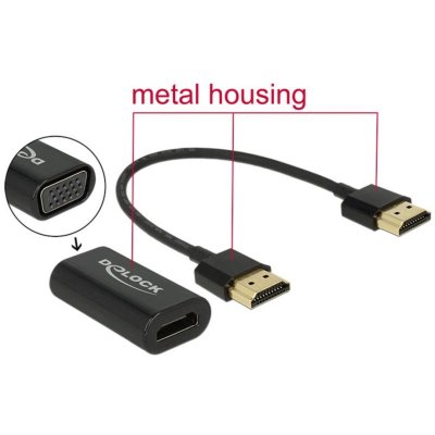 GENERIQUE DeLock Adaptateur HDMI A Femelle > VGA Femelle (screwle