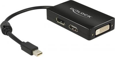 DELOCK  Adaptateur Mini Displayport Vers Hdmi Dvi Vga 62623