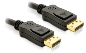 DELOCK  Cable Displayport m/m 2m Noir - Neuf