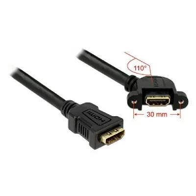 GENERIQUE Delock c&acirc;ble hdmi a femelle > hdmi a femelle pour un 0.25m 2xHDMI