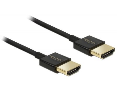 DELOCK  c&acirc;ble hdmi a m&acirc;le hdmi a m&acirc;le high sp 84773