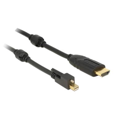 DELOCK  Cable Mini DisplayPort 1.2&nbsp;Male with Screw