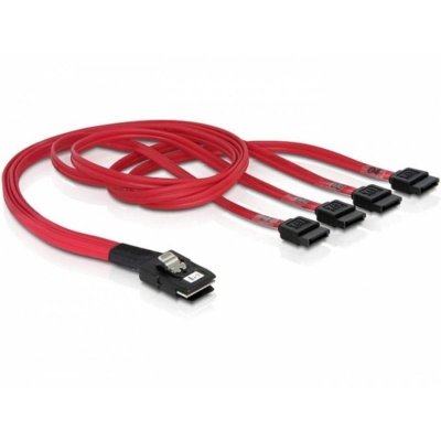 DELOCK  C&acirc;ble mini SAS 36 broches vers 4 x SATA 50 cm