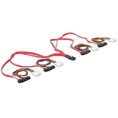 DELOCK  Cable Mini SAS 36pin to 4X SAS 29pin