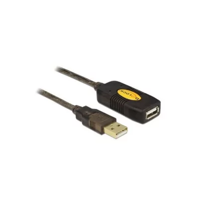 DELOCK  Cable USB 2.0, 5m c&acirc;ble USB Noir, C&acirc;ble d''extension