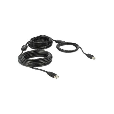 DELOCK  C&acirc;ble USB USB 2.0 USB-A m&acirc;le, USB-B m&acirc;le 20.00 m noir certifi&eacute; UL 83557