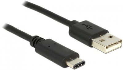 DELOCK  C&acirc;ble USB USB-C (M) pour USB (M) USB 2.0 3 A 50 cm noir