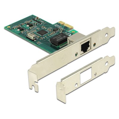 DELOCK  Carte r&eacute;seau PCI Express avec Ethernet Gigabit