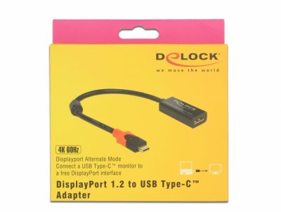 DELOCK  Compatible Thunderbolt-adapter - Usb-c Bis Displayport - 20 Cm