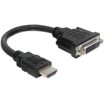 DELOCK  Hdmi To Dvi-d Adapter 20 Cm Noir
