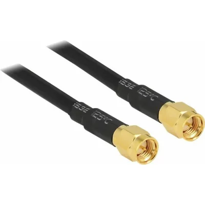 DELOCK  HF SMA Prise m&acirc;le > SMA m&acirc;le 10&nbsp;m LMR195&nbsp;Low Loss