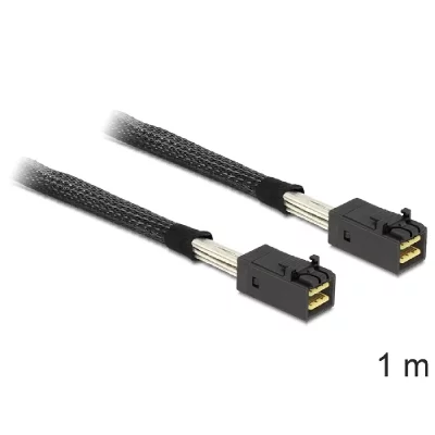DELOCK  Mini SAS HD SFF-8643 > 4 x SATA 7 pin Reverse + Sideband, C&acirc;ble