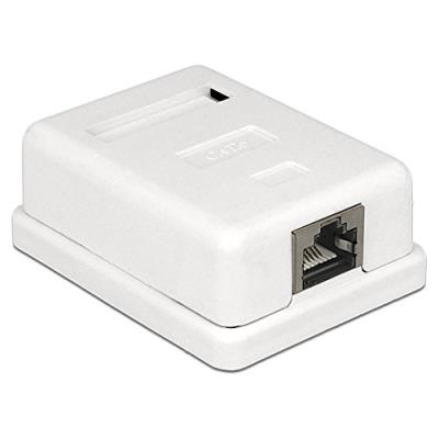DELOCK  - Prise Pour Montage En Surface - Rj-45 - Blanc