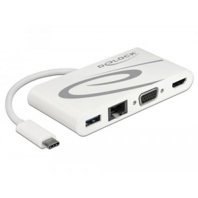 DELOCK  Usb C 3.1-hdmi 4k,vga,lan,usb Dockingstation