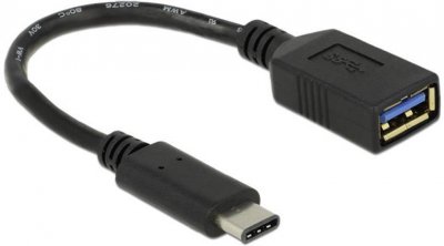 DELOCK  Usb C To Usb A 3.1 M/f Adapter 15 Cm Noir