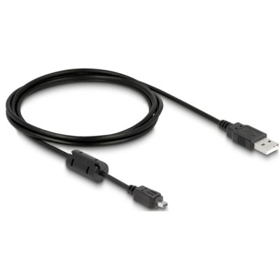 DELOCK  USB Cable 2.0 Mini 4-Pin Hirose 1,5m c&acirc;ble USB USB A USB B Noir