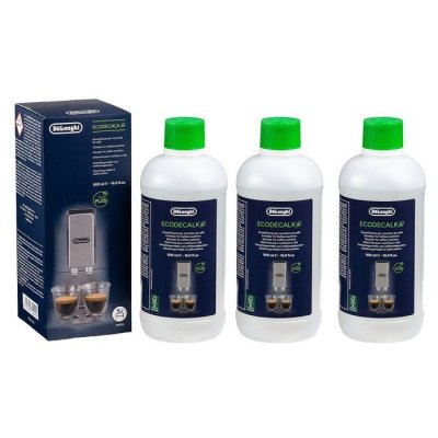 DELONGHI  Lot de 3 D&eacute;tartrants &eacute;cologique SER3018 pour machine &agrave; caf&eacute; 500ml