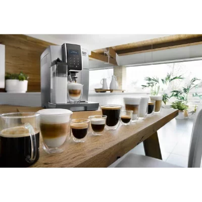 DE LONGHI Delonghi machine &agrave; expresso avec &eacute;cran et broyeur pour Caf&eacute; en grains et moulu 1450W gris noir