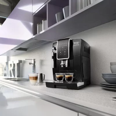 DE LONGHI Delonghi machine &agrave; expresso avec &eacute;cran et broyeur pour Caf&eacute; en grains et moulu 1450W noir