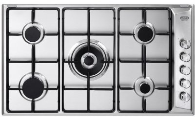 DELONGHI  plancha dli 59 dd plaque de cuisson &agrave; gaz 90 cm n&deg; 5 feux inox 