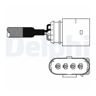 DELPHI  ES10978-12B1 Sonde d'oxygne des gaz d'chappement