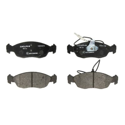 DELPHI  Jeu de plaquettes de frein avant LP793 PEUGEOT 306