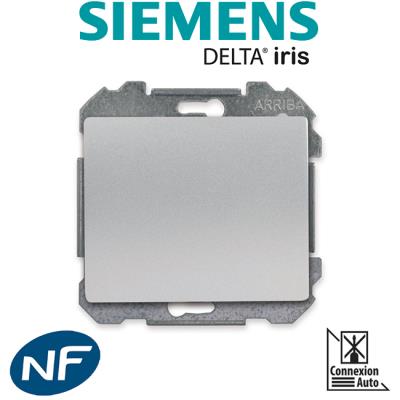 SIEMENS Delta iris interrupteur va et vient silver SIE266801 - 