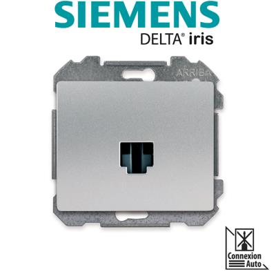 GENERIQUE Delta iris prise RJ45 cat&eacute;gorie 6 silver SIE266894 - Siemens