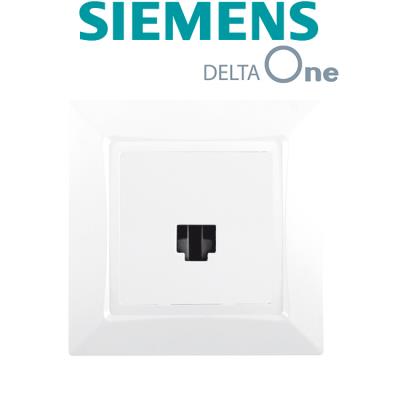 SIEMENS Delta one prise RJ45 cat&eacute;gorie 6 complet blanc SIE003674 - 