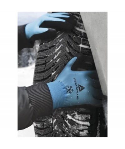 DELTA PLUS  - gants milieu froid latex bleu taille 9 VV736BL09