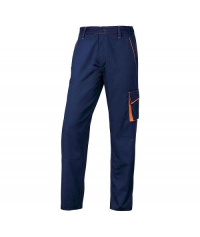 DELTA PLUS  - Pantalon panostyle Polyester Coton Marine Orange Taille S
