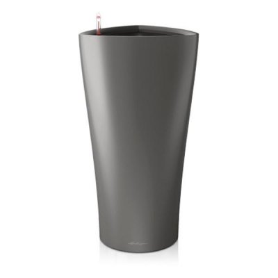 LECHUZA Delta Premium 30 - Kit Complet, Anthracite M&eacute;tallis&eacute; 56 Cm