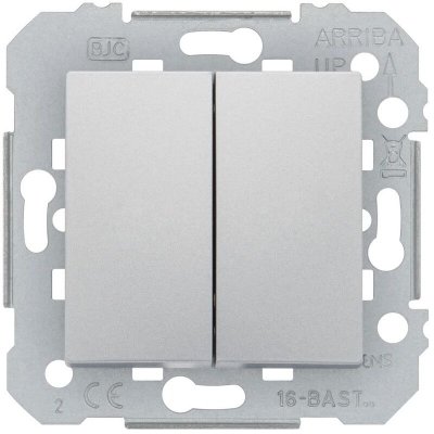 SIEMENS Delta viva interrupteur double va et vient silver SIE003957 - 