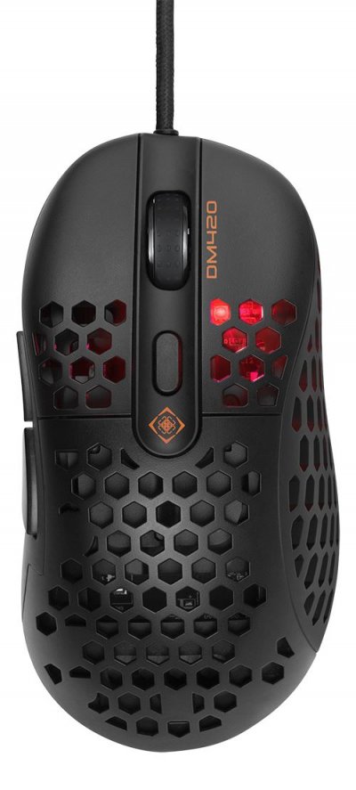 DELTACO GAMING  - DM420 - Souris gaming optique 6400 DPI, 1000 Hz, Ultra l&eacute;g&egrave;re, RGB, 6 boutons