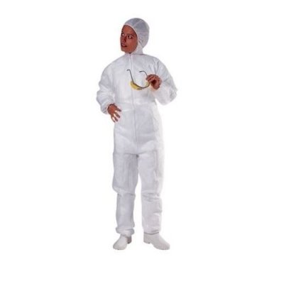 DELTA PLUS DELTAPLUS 10629 Combinaison Capuche en Polypropyl&egrave;ne, Blanc, XL
