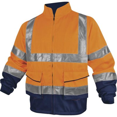 DELTA PLUS Deltaplus Veste de travail haute visibilit&eacute; orange fluo - L