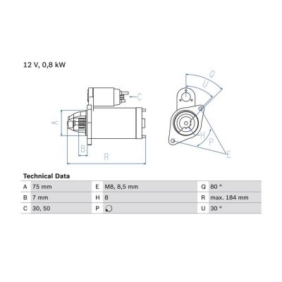 BOSCH Demarreur  0 986 023 880 (X1)