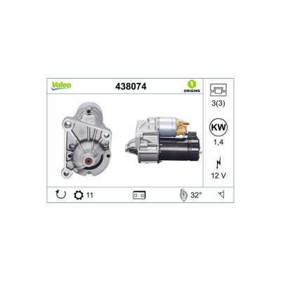 VALEO D&eacute;marreur NEW ORIGINAL PART 438074 