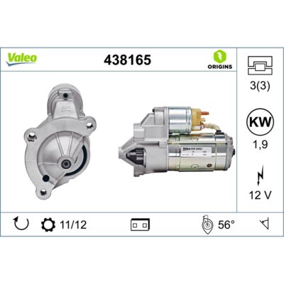 VALEO D&eacute;marreur NEW ORIGINAL PART 438165 