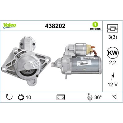 VALEO D&eacute;marreur NEW ORIGINAL PART 438202 