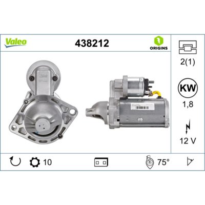 VALEO D&eacute;marreur NEW ORIGINAL PART 438212 